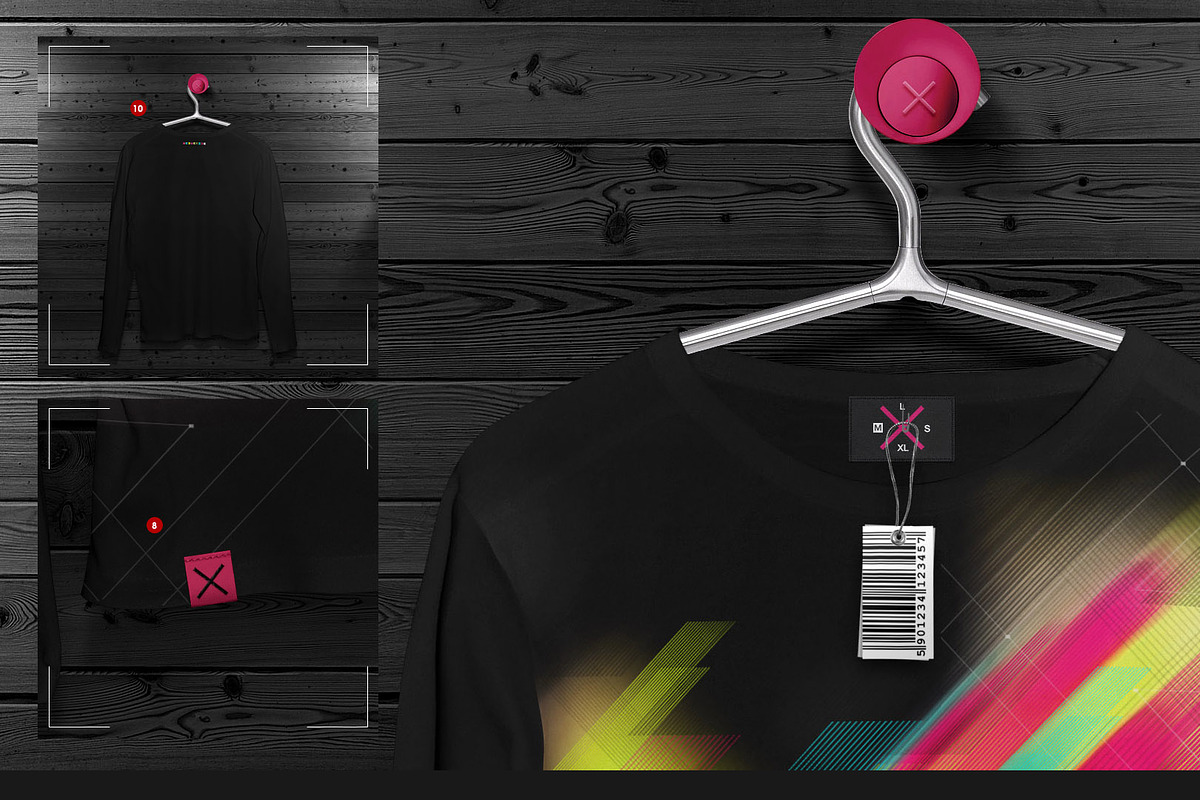 Longsleeve On 5 Stages Mock-up, a Hoody Mockup by Mocca Mockups Store (Photo 63 of 72)