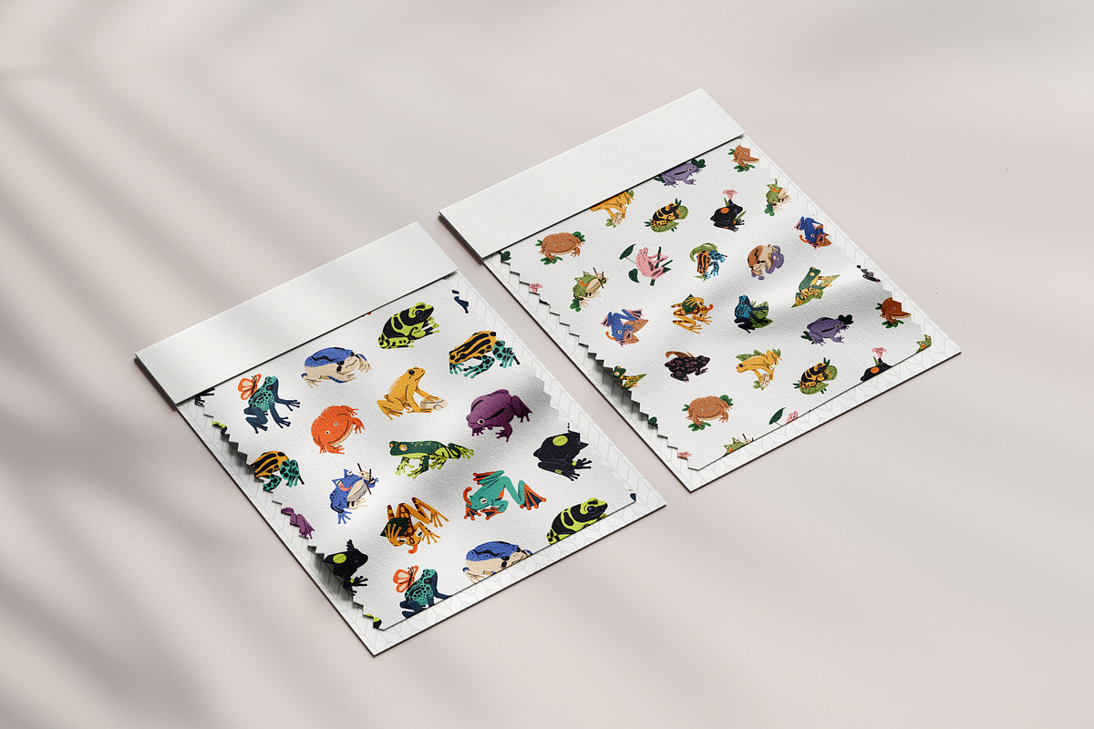 Frogs and toads seamless patterns, a Pattern Graphic by PaperTrident (Photo 7 of 8)