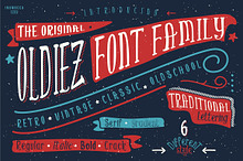 Oldiez Font Family + bonus