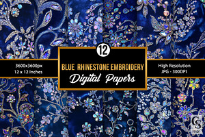Iridescent Floral Sequin Embroidery, a Pattern Graphic by Creative Store