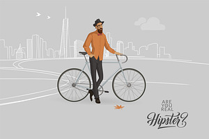 Hipster Character Illustration