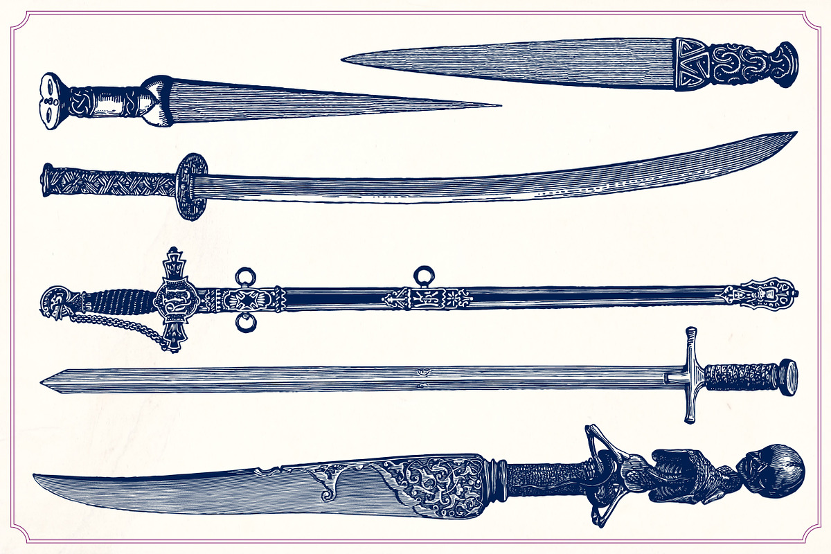 Vintage sword and armor illustration, a Technology Illustration by Mr Vintage (Photo 9 of 13)