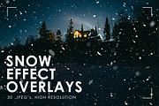 Snow Effect Overlays, a Texture Graphic by NassyArt (Thumbnail 9 of 9)