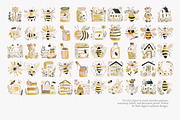 Honey meadow clipart bundle, a Decorative Illustration by Patishop Art (Thumbnail 11 of 11)