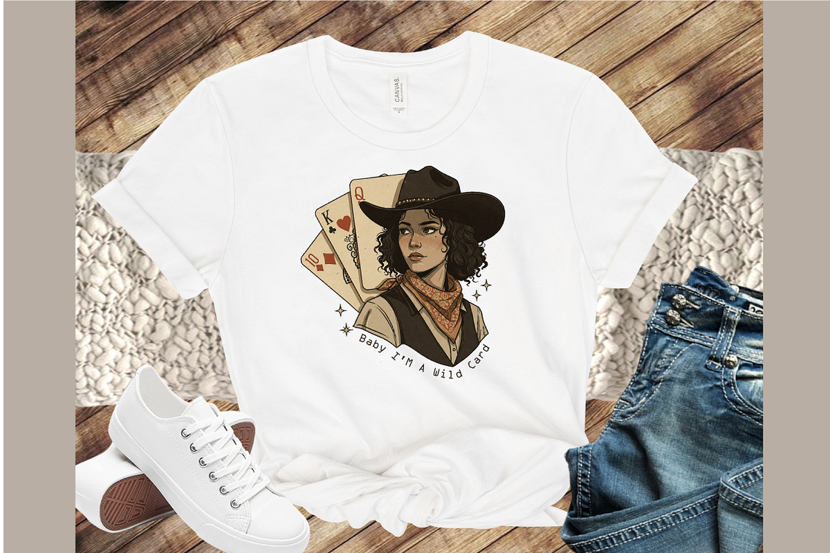 Retro Western Cowgirl PNG, an Illustration by Sublimation Artist (Photo 5 of 6)