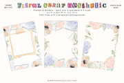 Floral Scrapbook Aesthetic Clipart, a Background Graphic by Essem Creatives (Thumbnail 2 of 7)
