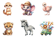 Safari Clipart, a Seasonal Illustration by CreationArt (Thumbnail 4 of 5)