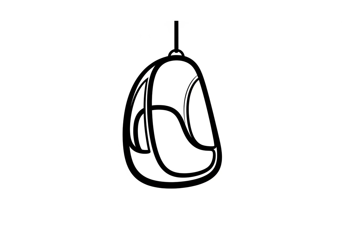 Hanging Egg Chair Silhouette Bundle, an Illustration by Designer_Momina (Photo 8 of 51)