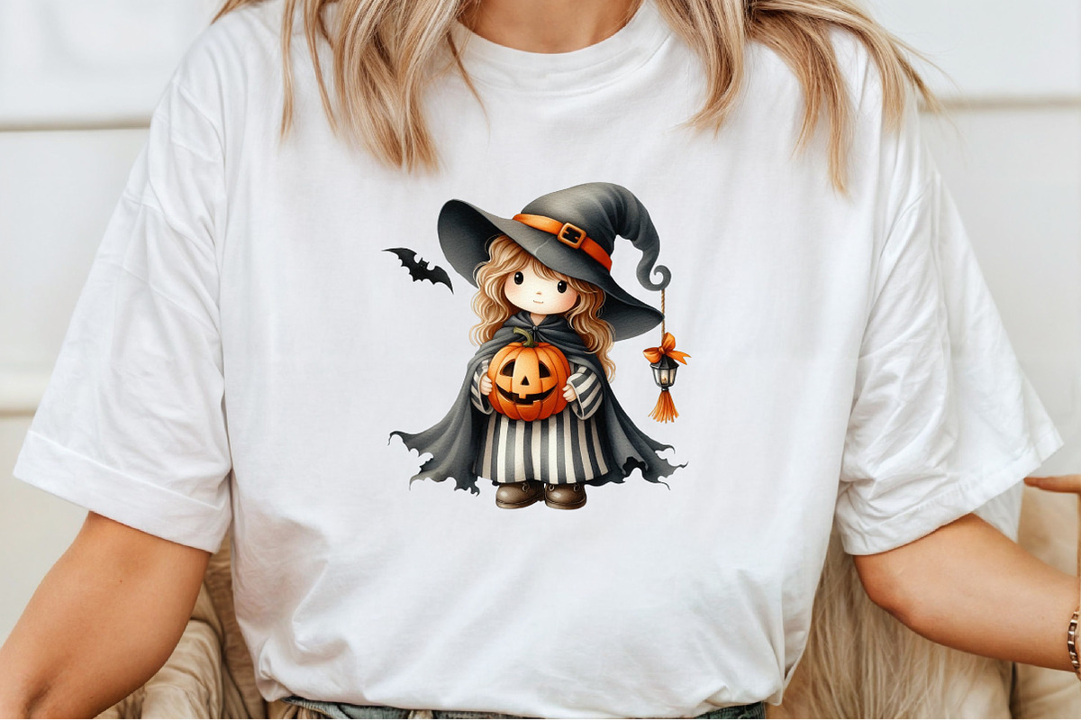 Whimsical Halloween Dolls Clipart, an Illustration by Pixels.Craft (Photo 4 of 7)
