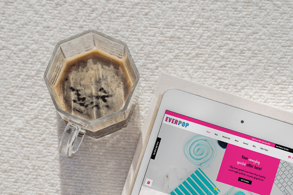 EverPop Wix Website Template, a Wix Template by Girl Boss From Home (Photo 4 of 6)