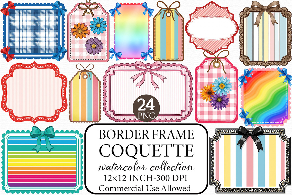 Border Frame Coquette PNG, an Illustration by Libby Wishes (Photo 1 of 5)
