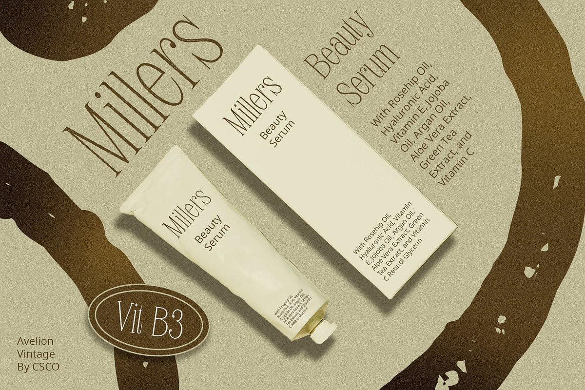 Avelion Vintage, a Serif Font by Craft Supply Co. (Photo 7 of 8)