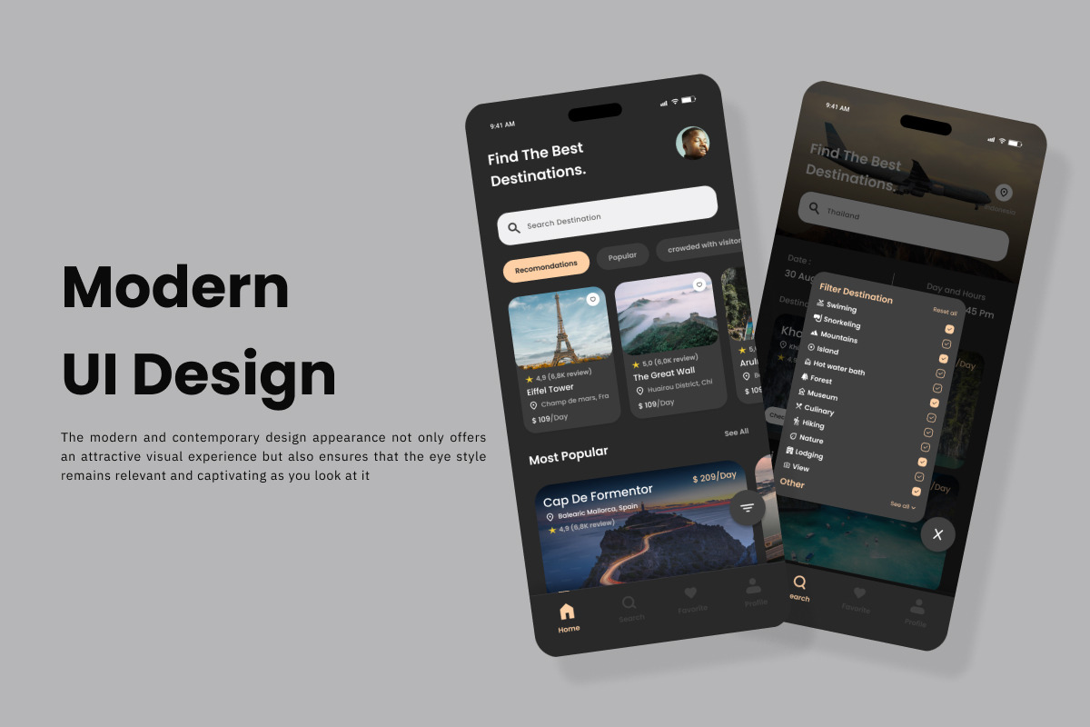 Flying - Travel Mobile App, an App Template by trabaskriya (Photo 2 of 5)