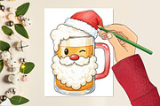 Christmas Beer Sublimation Bundle, an Illustration by Designking (Thumbnail 3 of 5)