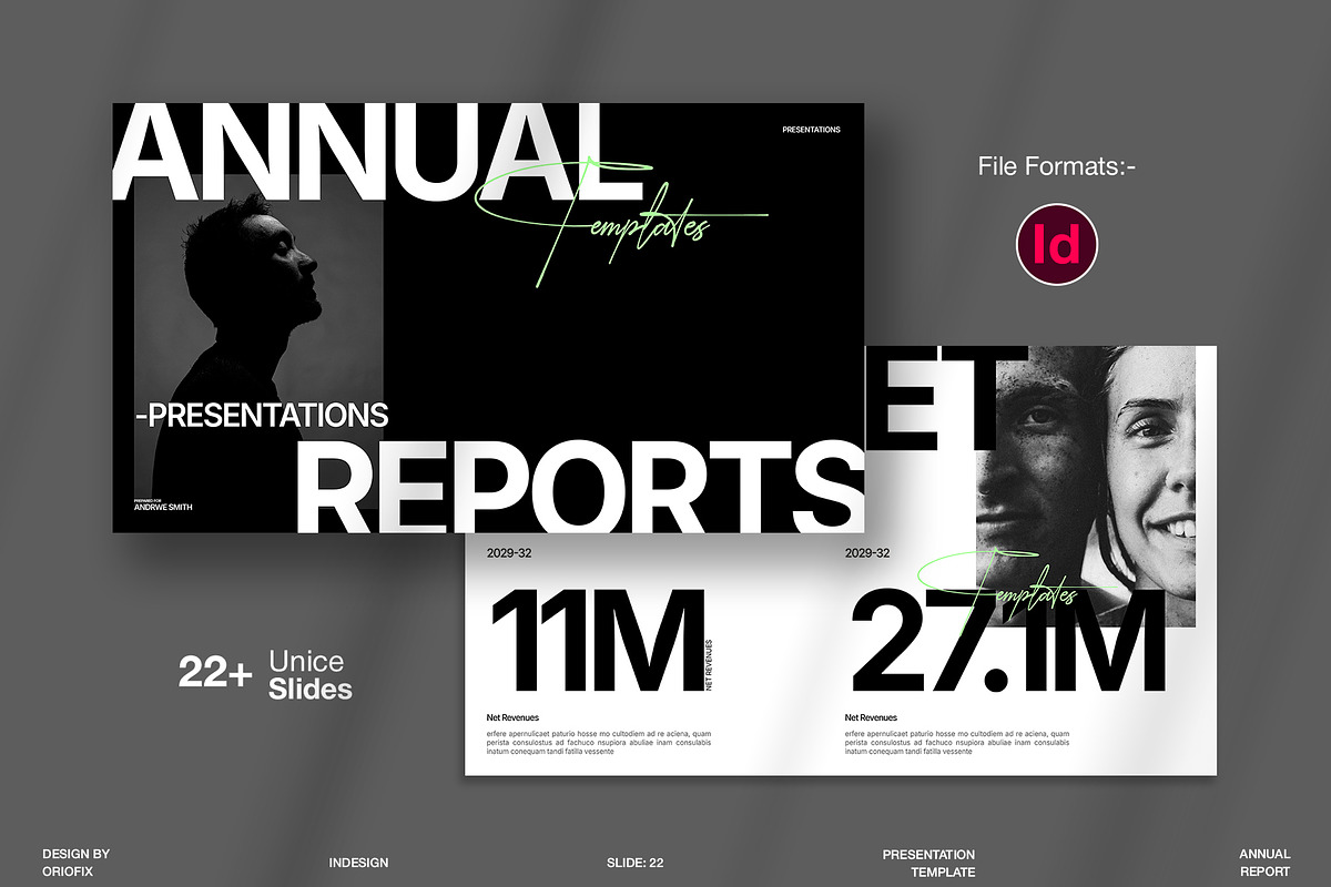 Annual Report Presentation Template, a Presentation Template by Oriofix (Photo 1 of 11)
