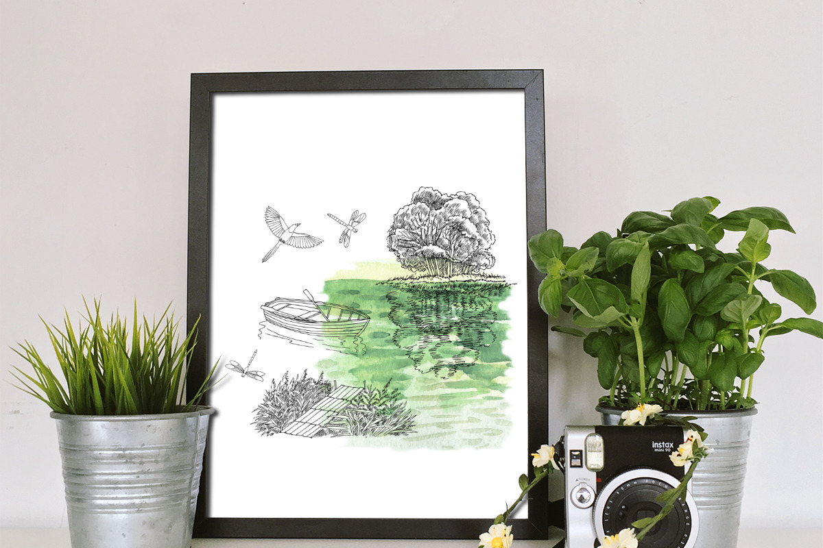 Summer on the Lake. Sketches, an Object Illustration by Nataliapiache (Photo 5 of 7)