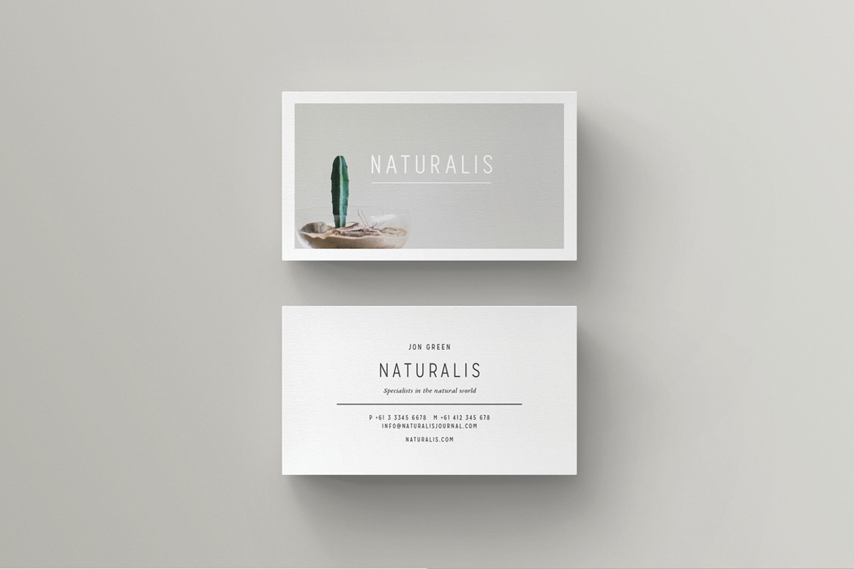 NATURALIS Business Card Template, a Business Card Template by 46&2 Collective (Photo 5 of 9)