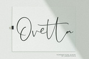 Ovetta Handwritten Script, a Script Font by Awanstudio (Thumbnail 1 of 7)
