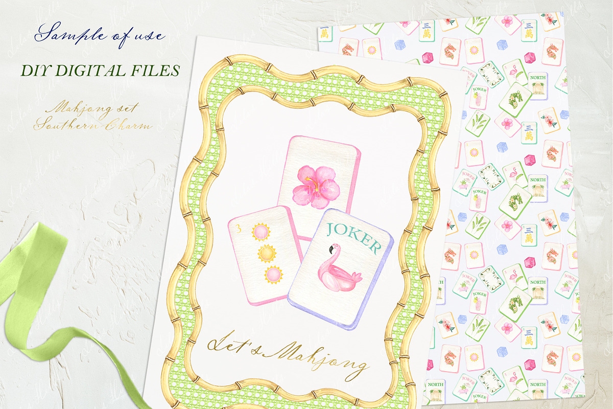 Southern Charm Mahjong Set PNG, a Graphic by LABFcreations (Photo 3 of 4)