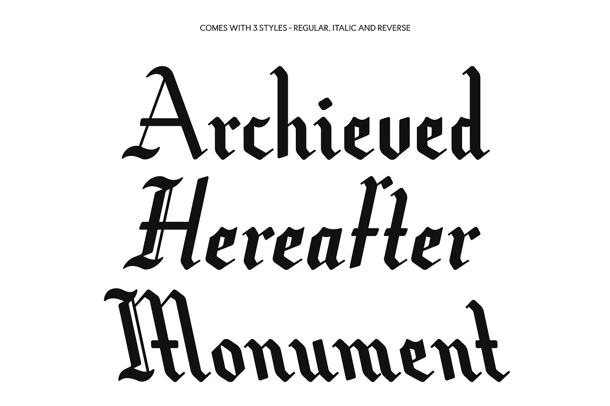 CS Hartley – Blackletter Font, a Blackletter Font by Craft Supply Co. (Photo 3 of 8)