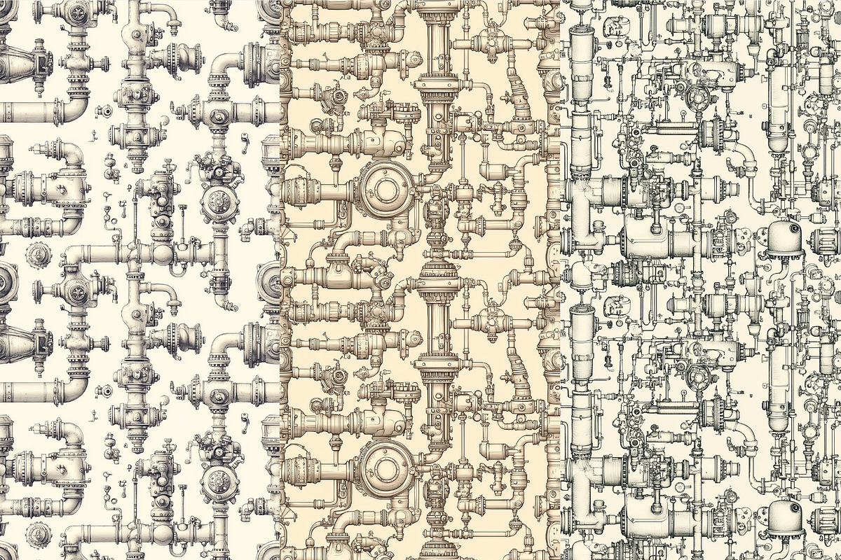 12 Steamtangle Seamless Patterns, a Pattern Graphic by Inknfolly (Photo 3 of 7)