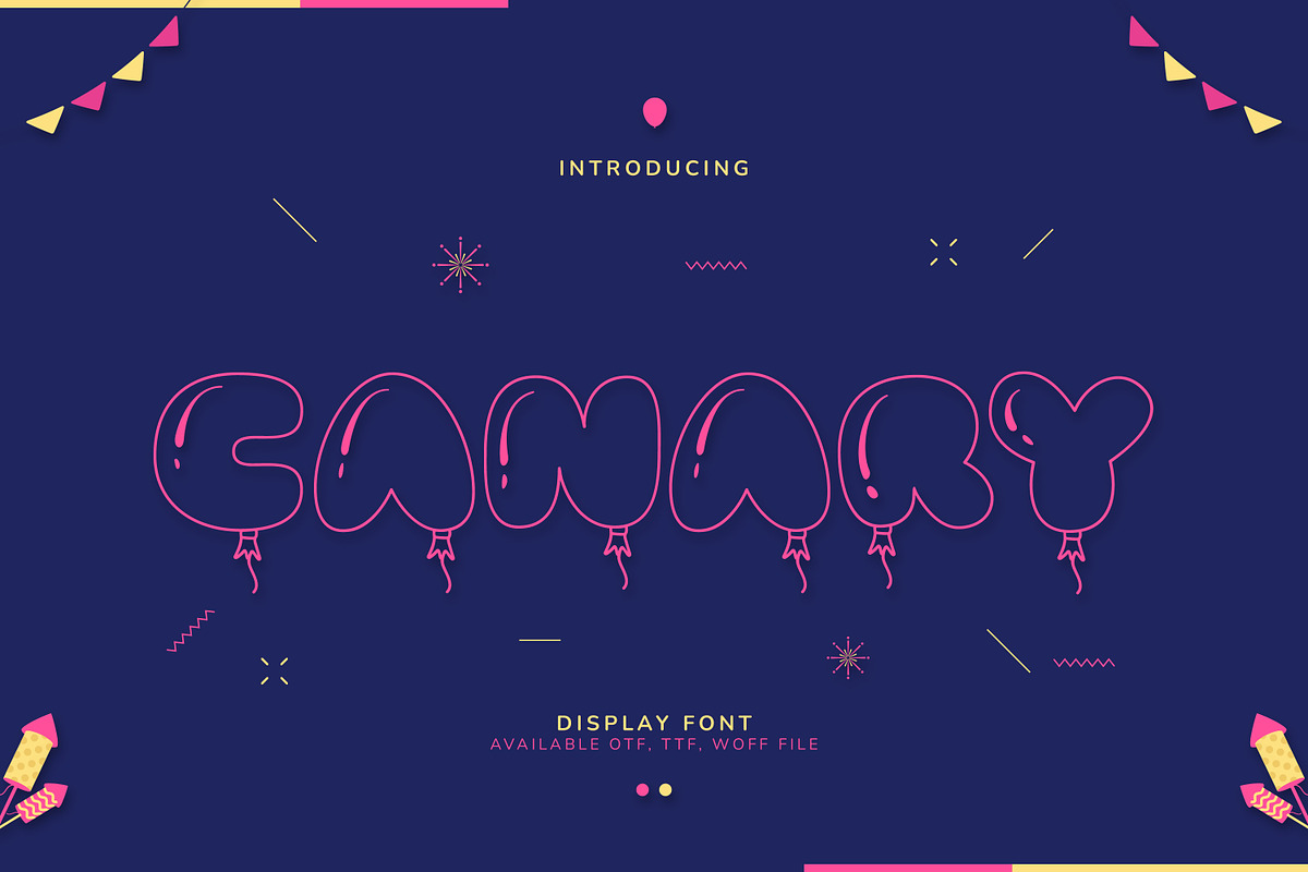 Canary Fun Display Font, a Handwritten Font by infernostudio3 (Photo 1 of 10)