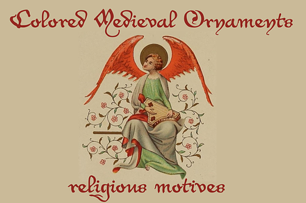 Colored Medieval Ornaments, an Object Graphic by Intellecta Design