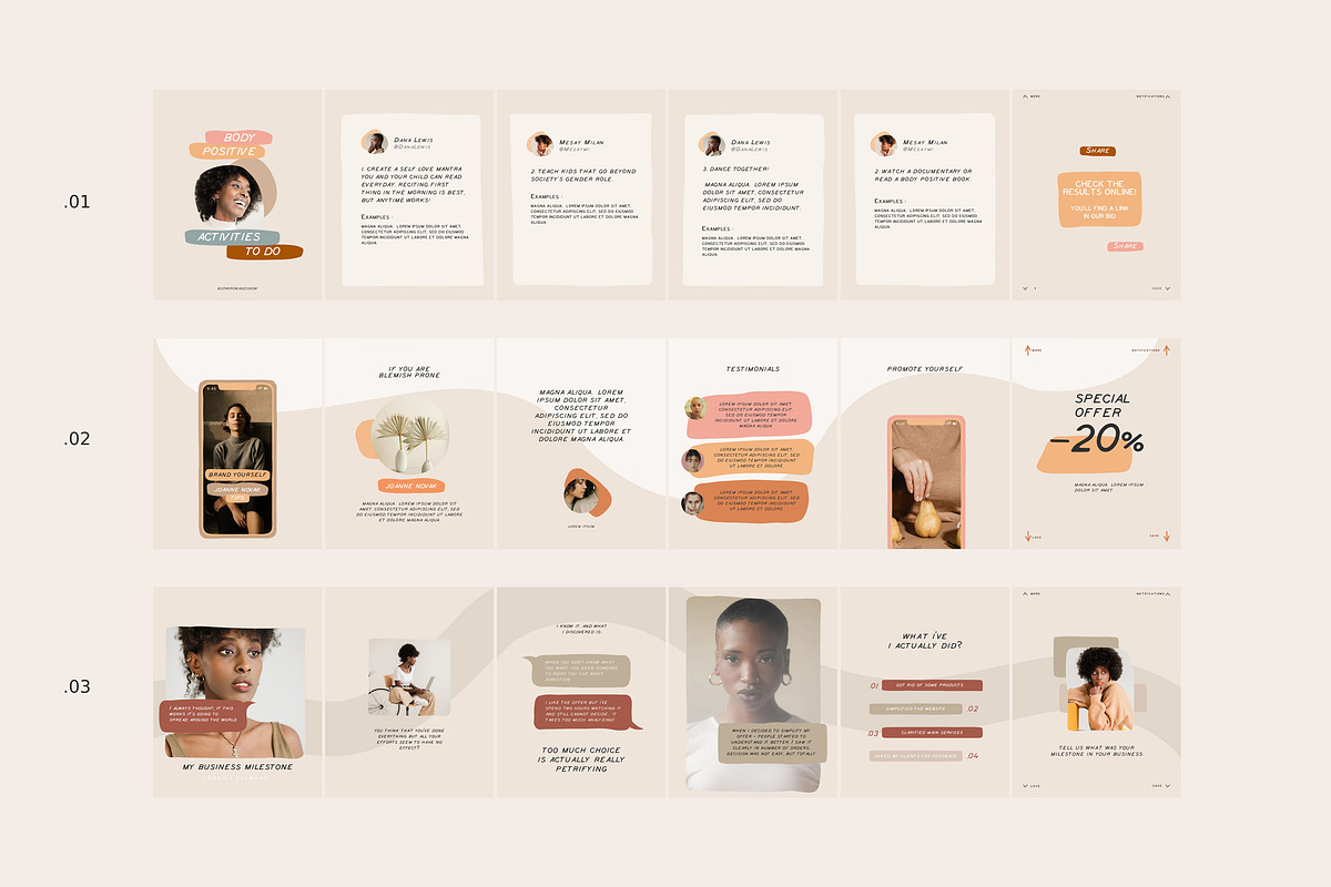 Coach Carousel Templates CANVA-PS, a Social Media Template by Sparrow & Snow (Photo 3 of 11)