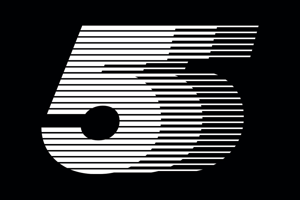 Number 5 speed motion lines logo, a Branding & Logo Template by Leksono (Photo 1 of 2)