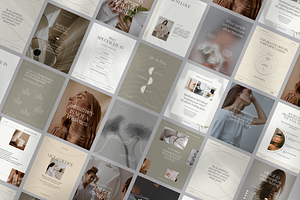 Minimalist Therapist IG Templates, a Social Media Template by CanvaTemplateClubCo