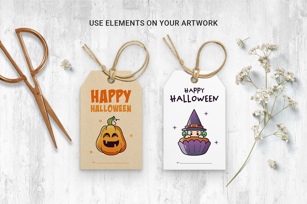 Halloween Clipart Illustration Pack, an Object Graphic by DesignerCandies (Photo 5 of 5)