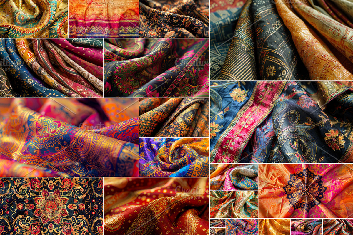 Indian Fabric - 43 images, a Beauty & Fashion Photo by Handmadefont (Photo 2 of 11)