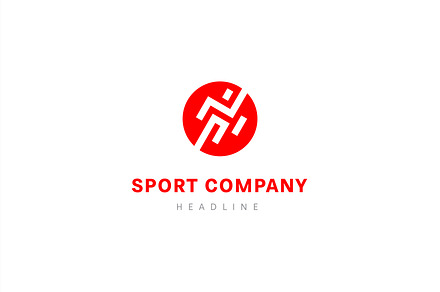 Sport company logo template.