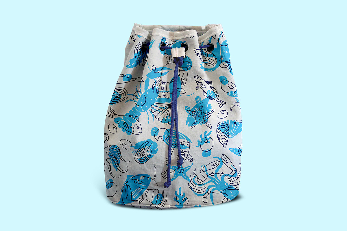 Seafood patterns, a Pattern Graphic by Hellgram (Photo 6 of 6)