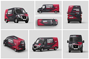 Cargo Van Mockup Set, an Advertising Mockup by Deeplab (Thumbnail 2 of 10)