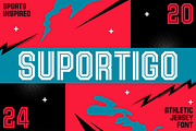 Suportigo - Athletic Jersey Fonts, a Sans Serif Font by Konstantine Studio (Thumbnail 1 of 4)