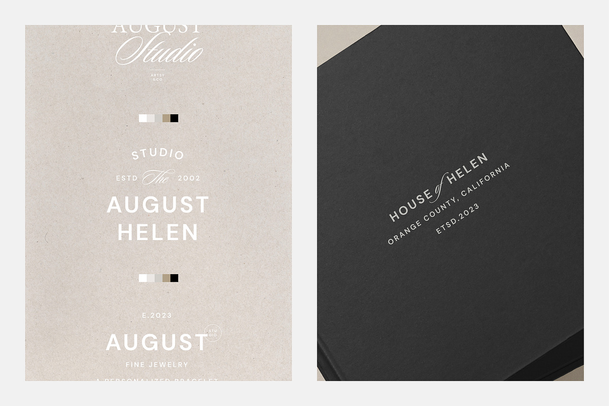 August Logo Kit - Ps Ai Id Eps Canva, a Branding & Logo Template by Aprilea (Photo 3 of 11)