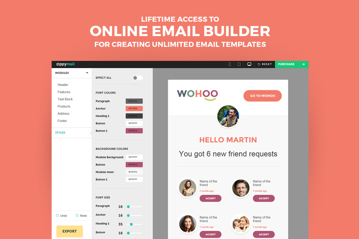 WohooII-Email Notification Template, an Email Template by ZippyPixels (Photo 3 of 4)