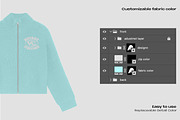 Zipped knit turtle neck mockup, an Apparel Mockup by Voyage Studio (Thumbnail 3 of 3)
