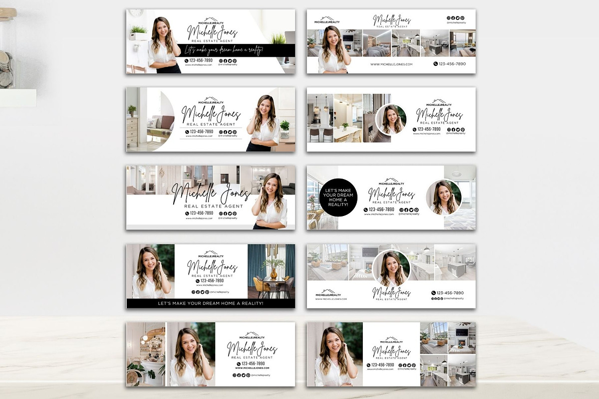 Facebook Cover Real Estate Banners, a Social Media Template by CreativeVinesStore (Photo 4 of 7)