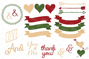 Christmas Wedding Vector Collection, an Illustration by Amanda Ilkov (Thumbnail 4 of 4)