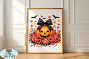 Jack O’Lantern with Black Bow PNG, a Seasonal Illustration by Daily.Designs (Thumbnail 5 of 5)