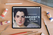 Sargent's Oils – Procreate Brushes, a Brush Add-On by Sadie Lew (Thumbnail 1 of 8)