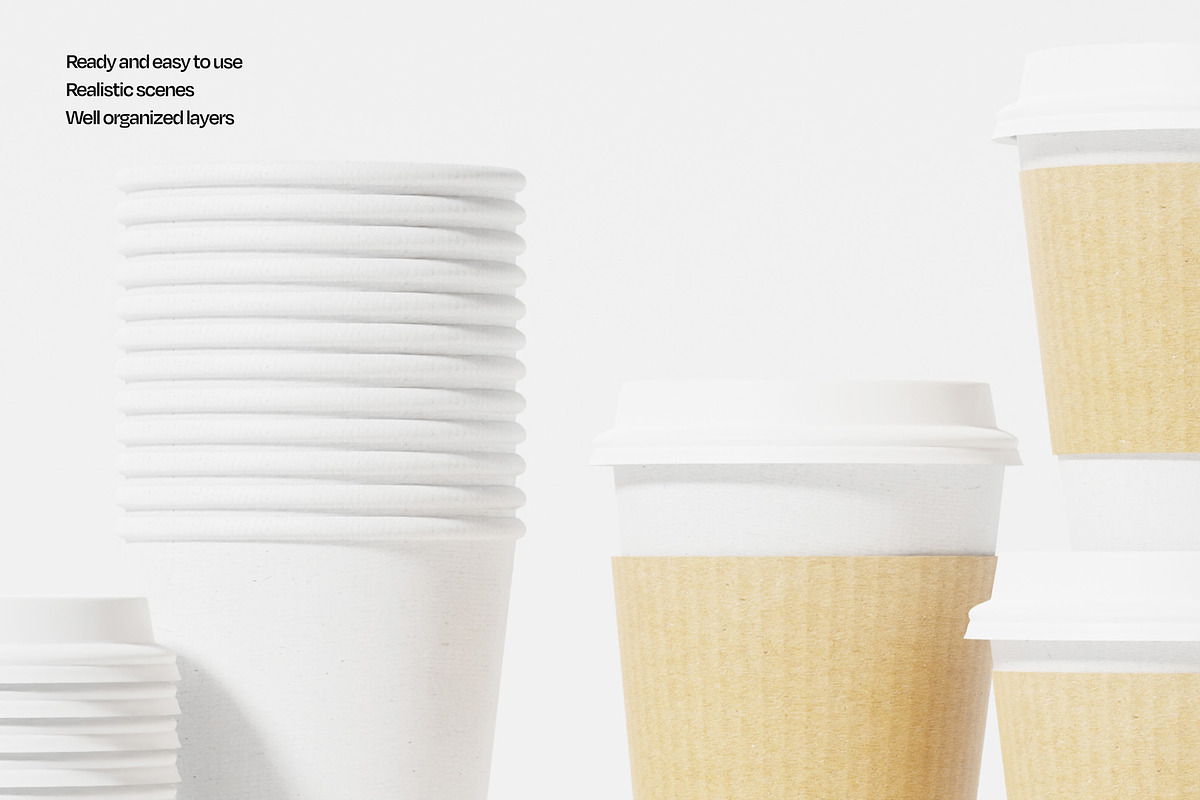 Coffee Cup Packaging Mockup Set, a Packaging Mockup by Mego-studio (Photo 6 of 7)