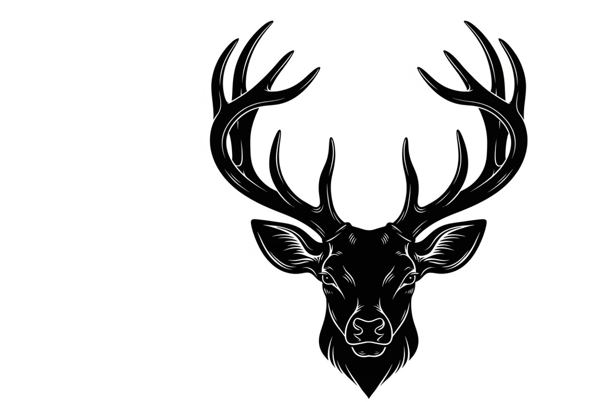 deer head wall mount silhouette, an Illustration by Amazin_art (Photo 43 of 51)