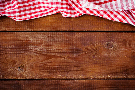 Wooden background with tablecloth, an Abstract Photo by The baking man