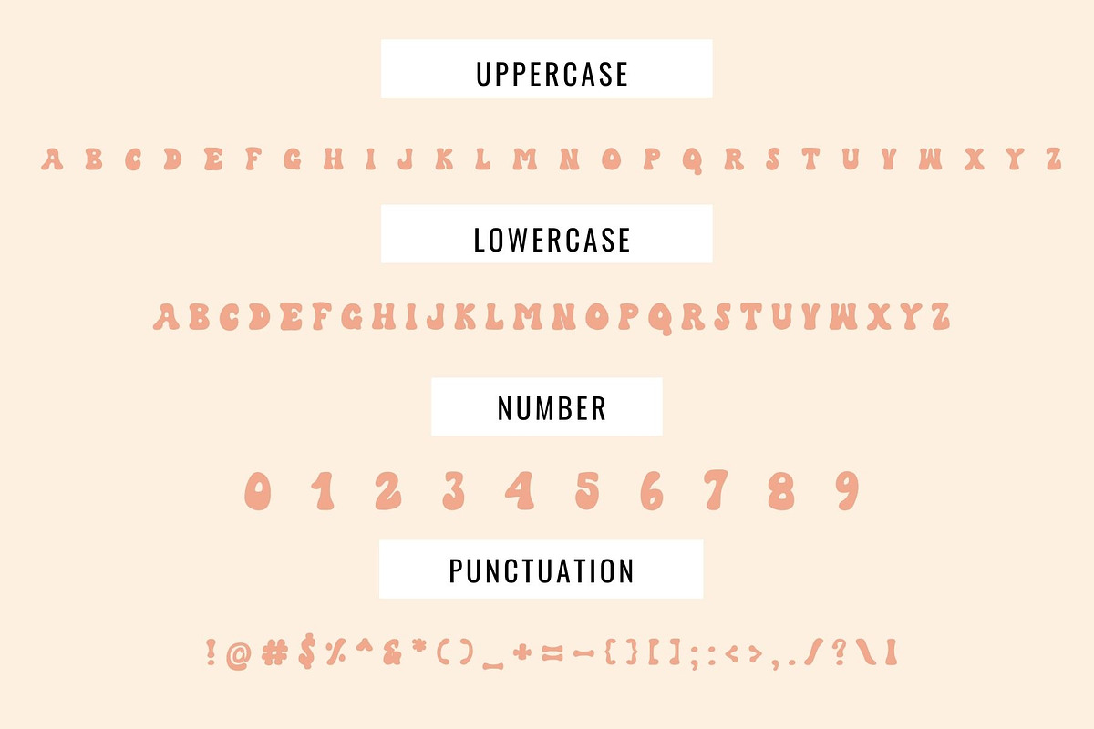 Happy vibe is a groovy decorative fo, a Handwritten Font by Brown Cupple (Photo 4 of 5)