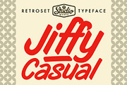 Jiffy Casual | Retroset Typeface, a Handwritten Font by StudioWorks (Thumbnail 1 of 10)