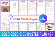 2025-2026 Side Hustle Planner, a Print Template by Designmela01 (Thumbnail 1 of 4)