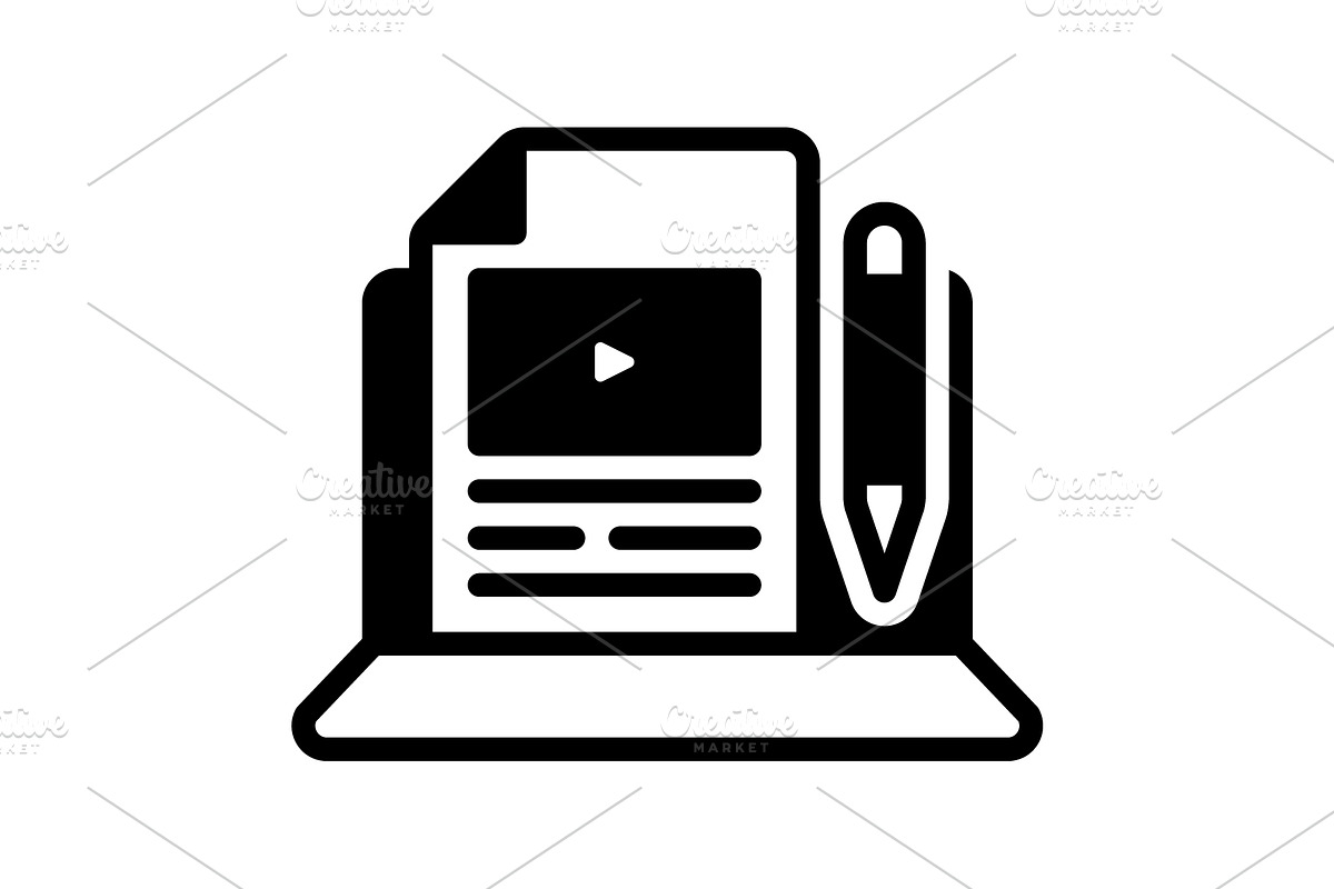 Editor solid icon, a Solid Icon by Creative priyanka